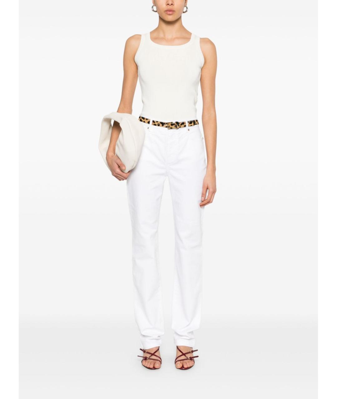 MAX MARA Белая вискозная майка, фото 5