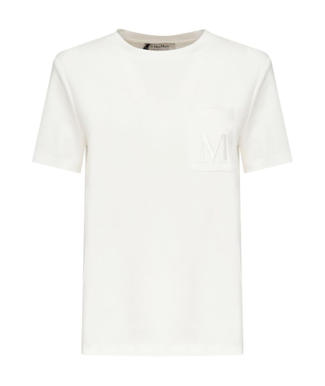 'S MAX MARA Белая футболка, фото 1