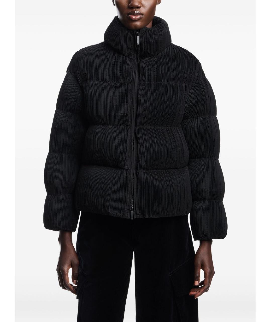 EMPORIO ARMANI Черное пальто, фото 3