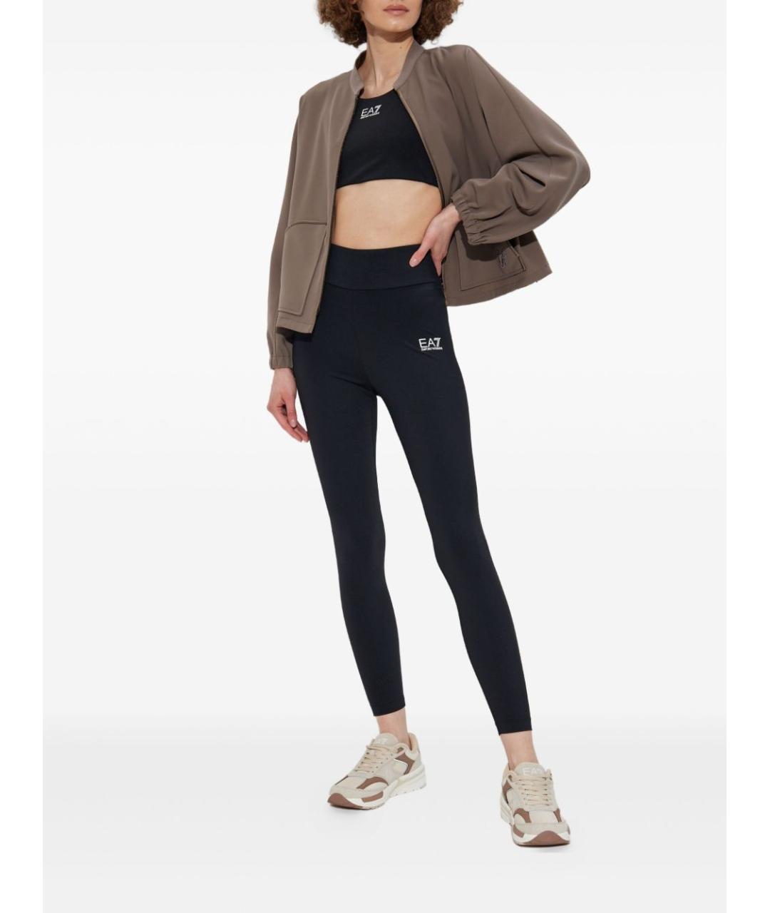 EMPORIO ARMANI Коричневая полиэстеровая куртка, фото 2
