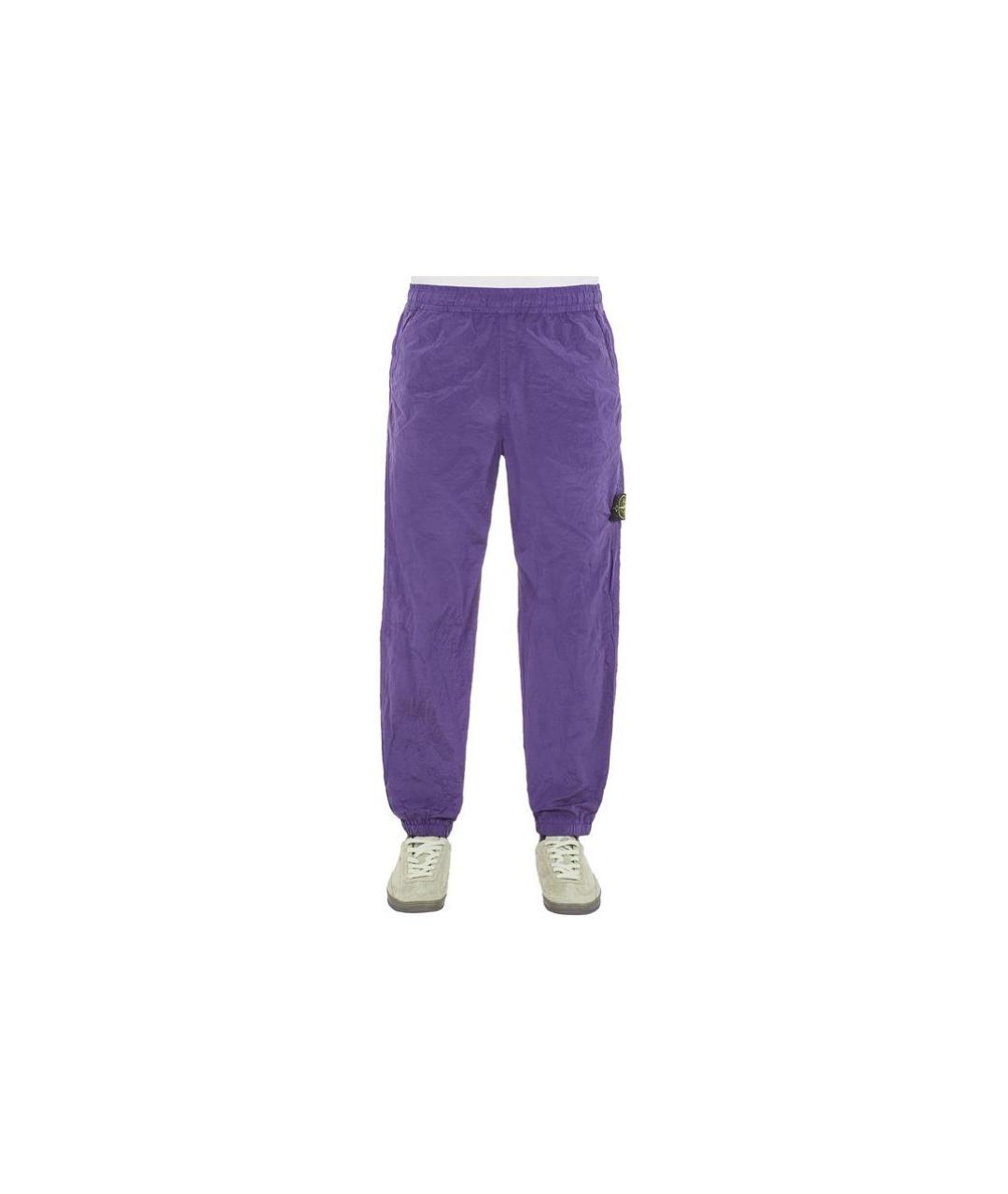 STONE ISLAND Фиолетовые повседневные брюки, фото 5