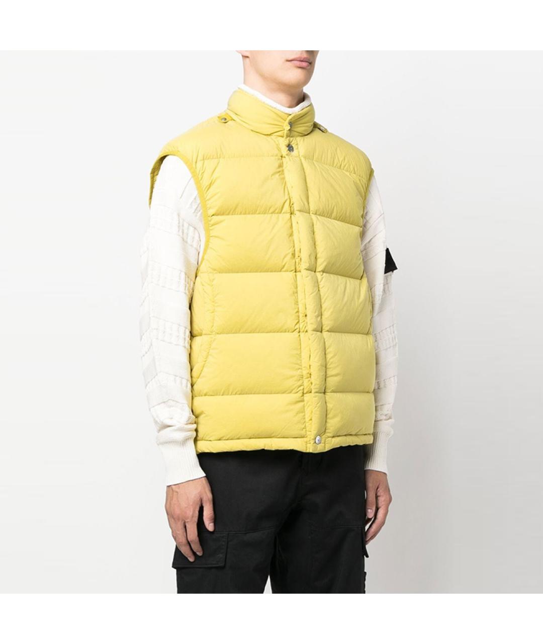 STONE ISLAND Желтый жилет, фото 4