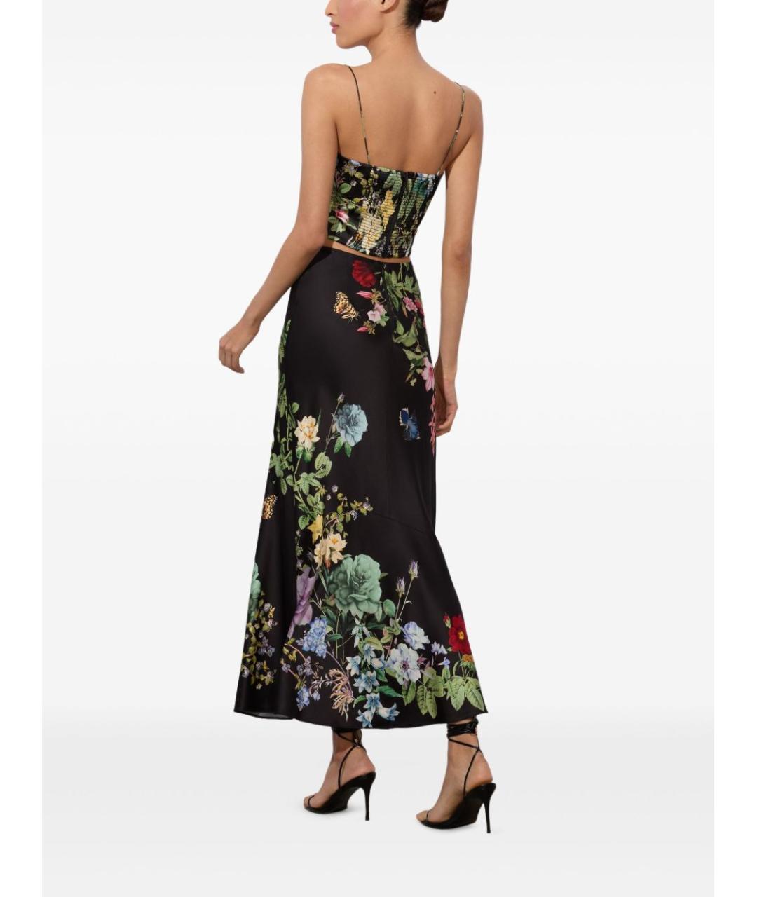 ALICE+OLIVIA Черная вискозная майка, фото 4