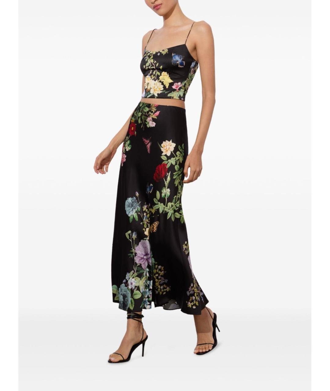 ALICE+OLIVIA Черная вискозная майка, фото 5