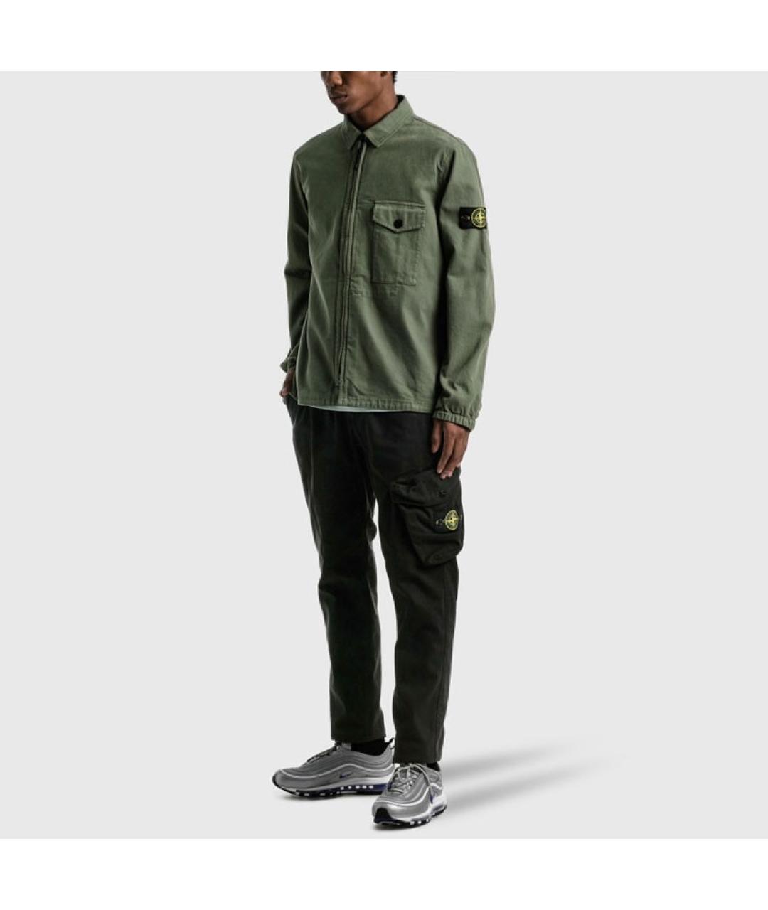STONE ISLAND Зеленая куртка, фото 3