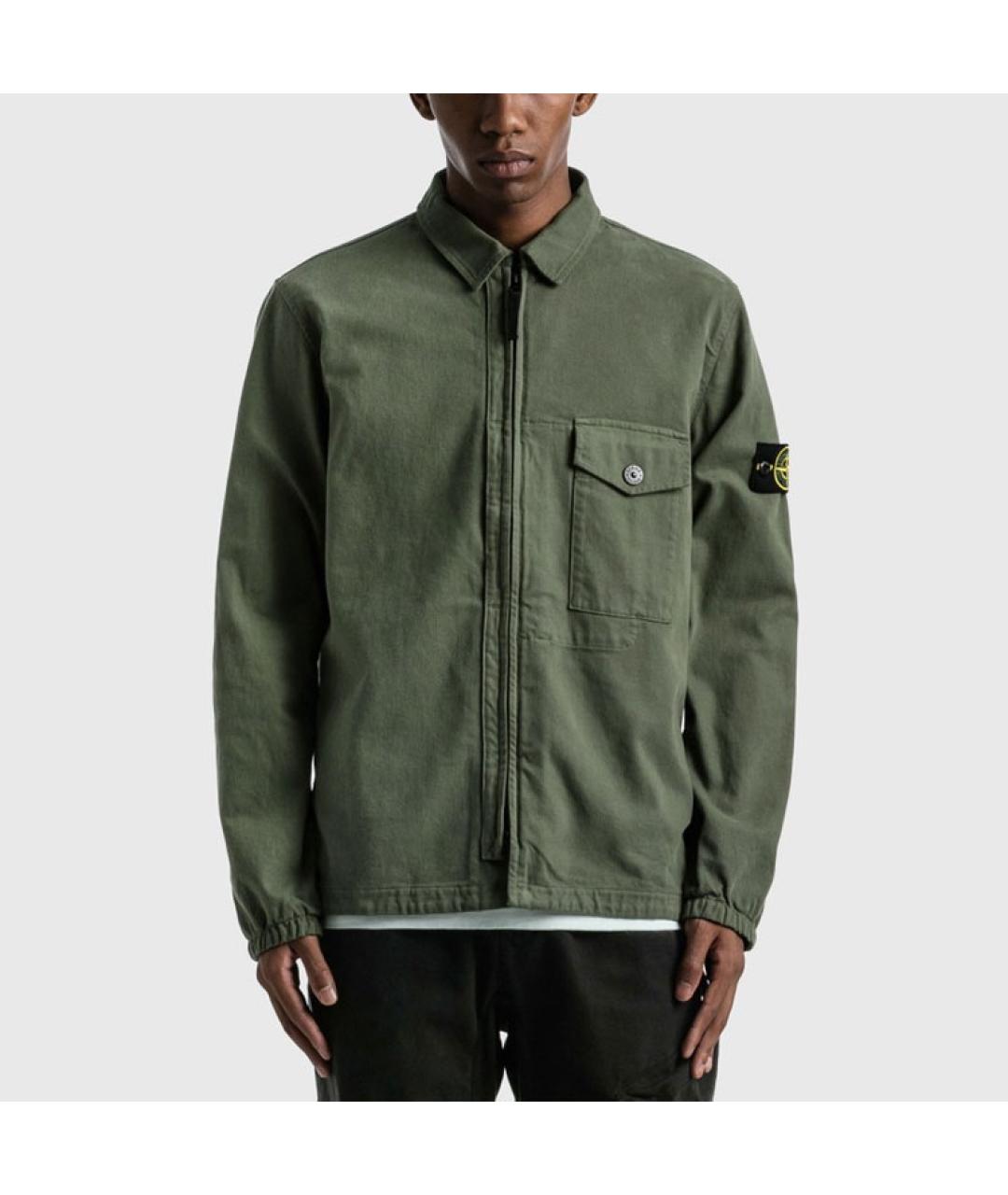 STONE ISLAND Зеленая куртка, фото 4