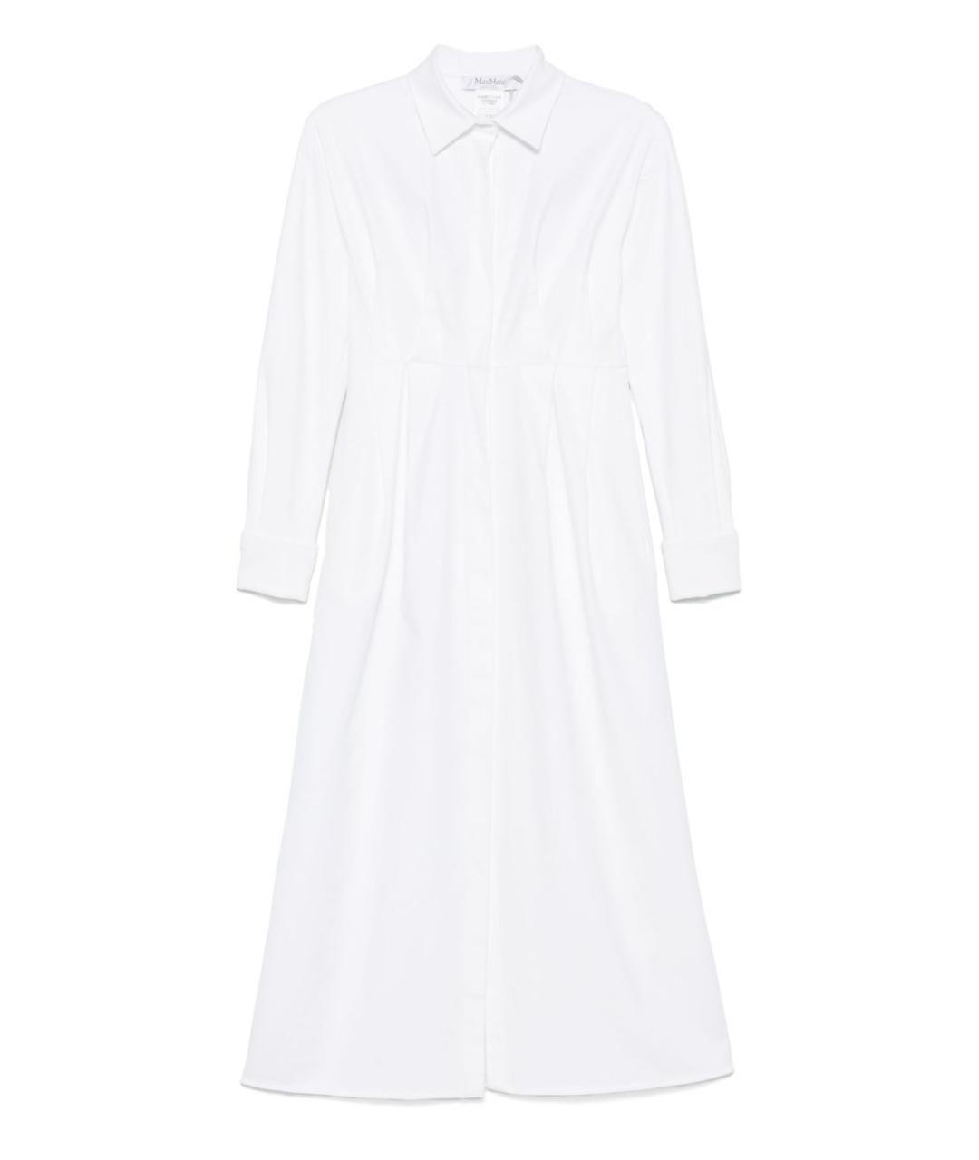 MAX MARA Белое хлопковое платье, фото 1
