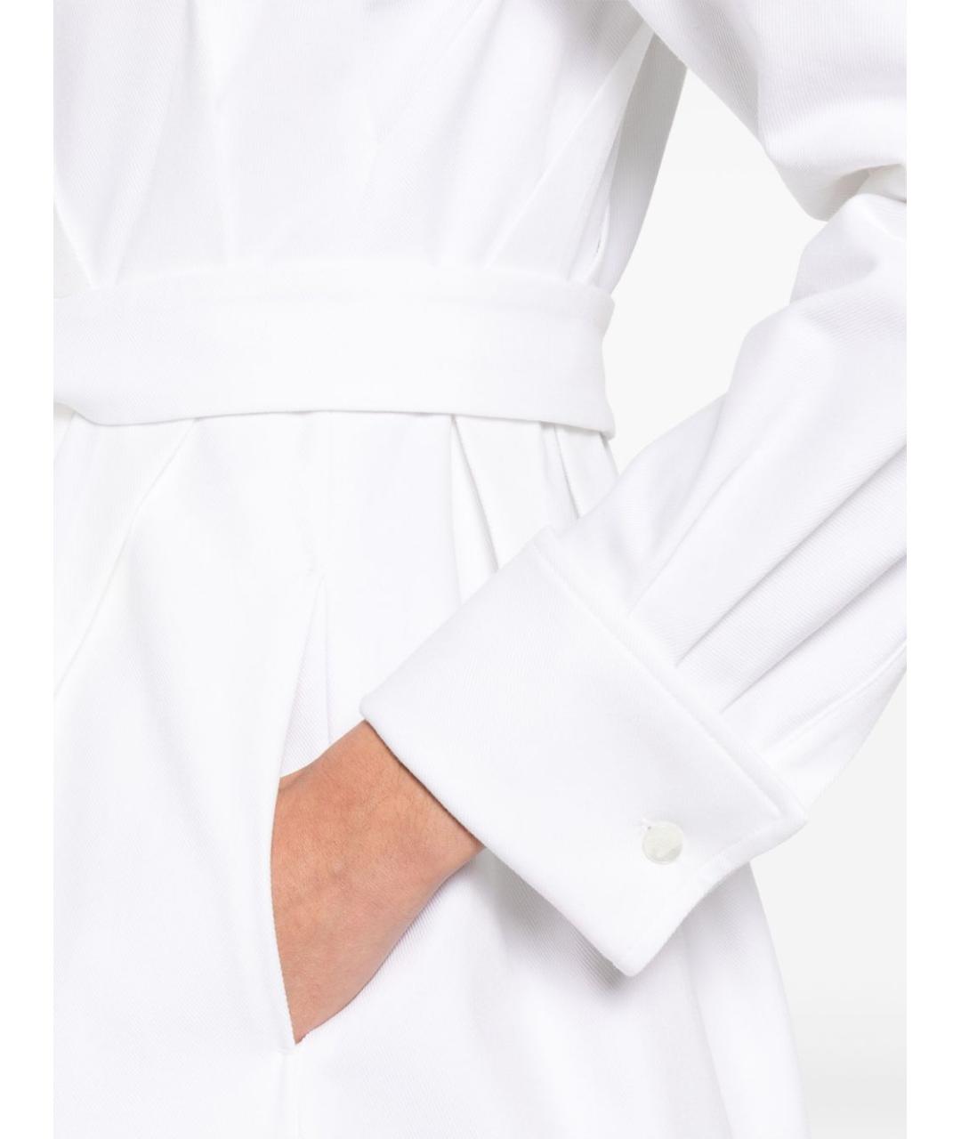 MAX MARA Белое хлопковое платье, фото 3