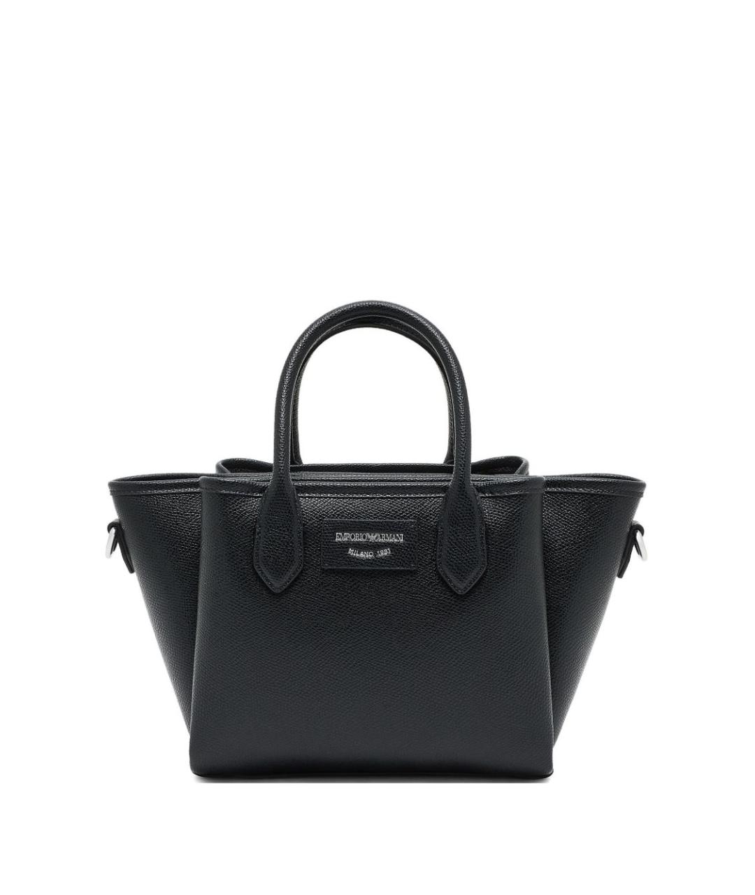 EMPORIO ARMANI Черная сумка тоут, фото 1