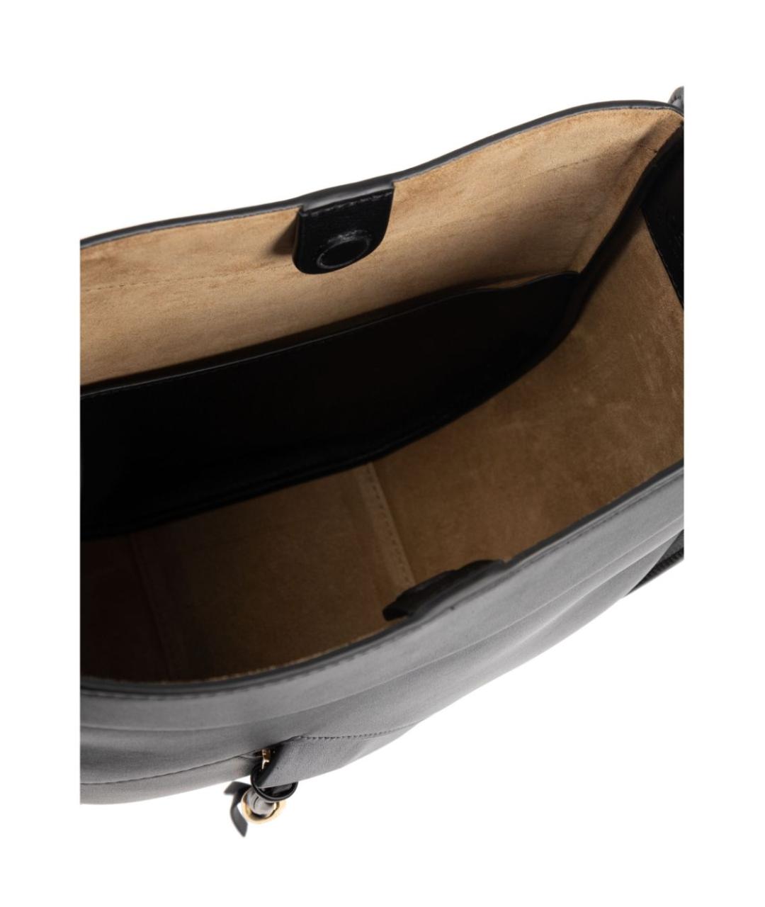 LOEWE Черная кожаная сумка тоут, фото 3