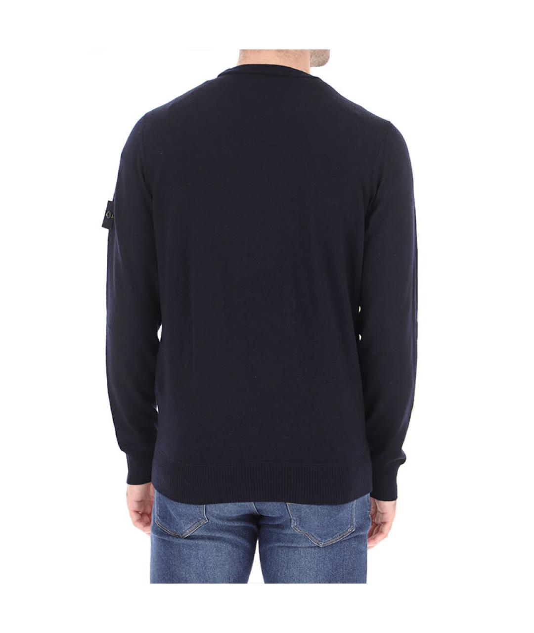 STONE ISLAND Темно-синий джемпер / свитер, фото 4