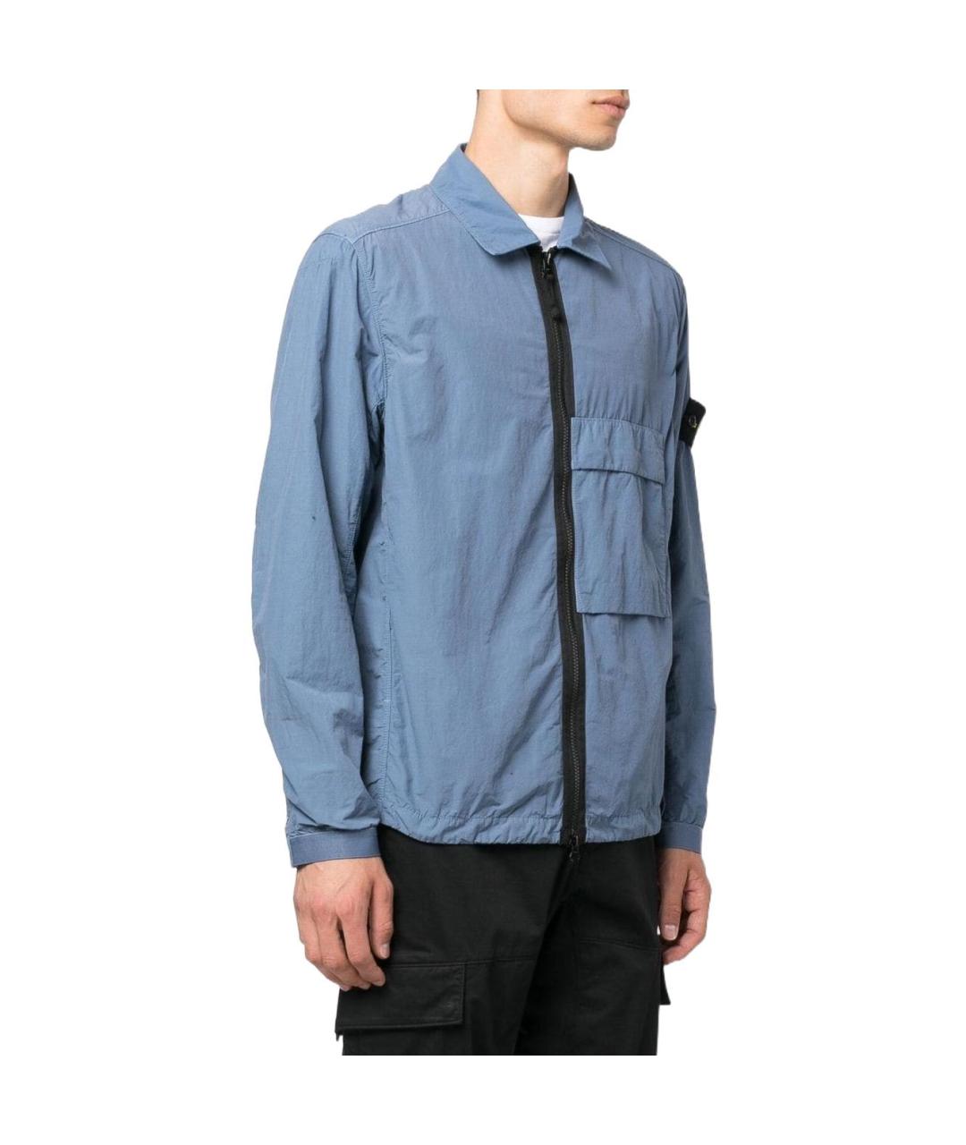 STONE ISLAND Синяя куртка, фото 4