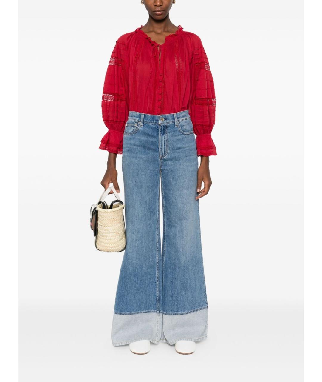 ALICE+OLIVIA Синие прямые джинсы, фото 3