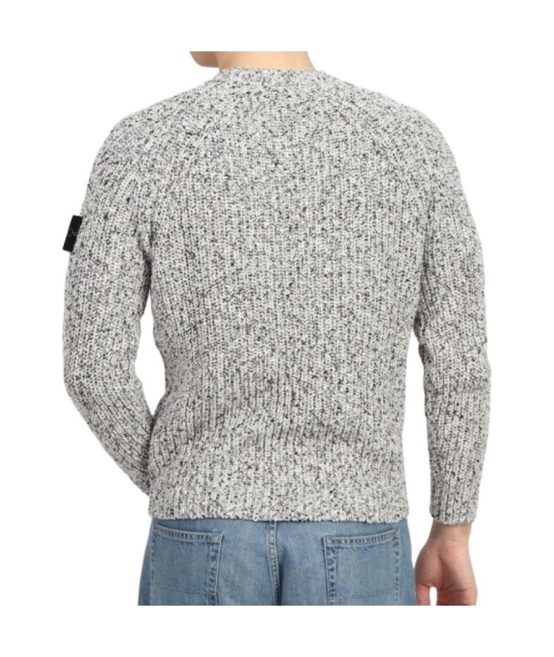 STONE ISLAND Серый джемпер / свитер, фото 4
