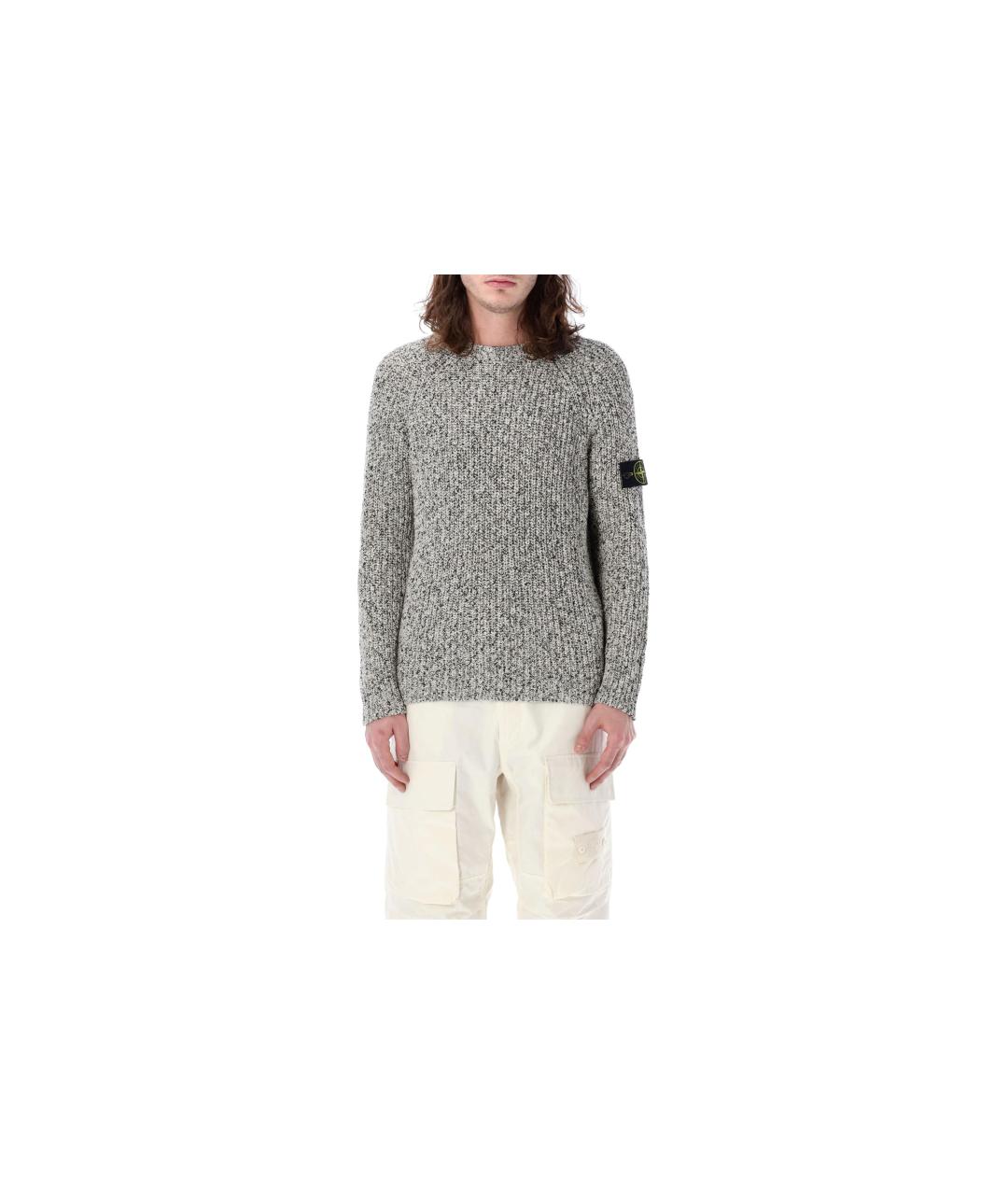 STONE ISLAND Серый джемпер / свитер, фото 6