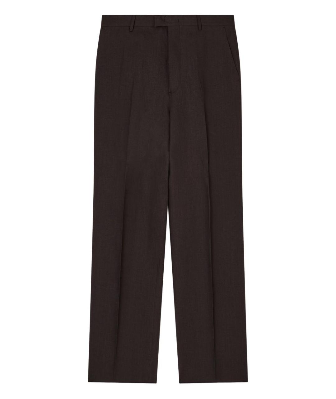 EMPORIO ARMANI Коричневые повседневные брюки, фото 1