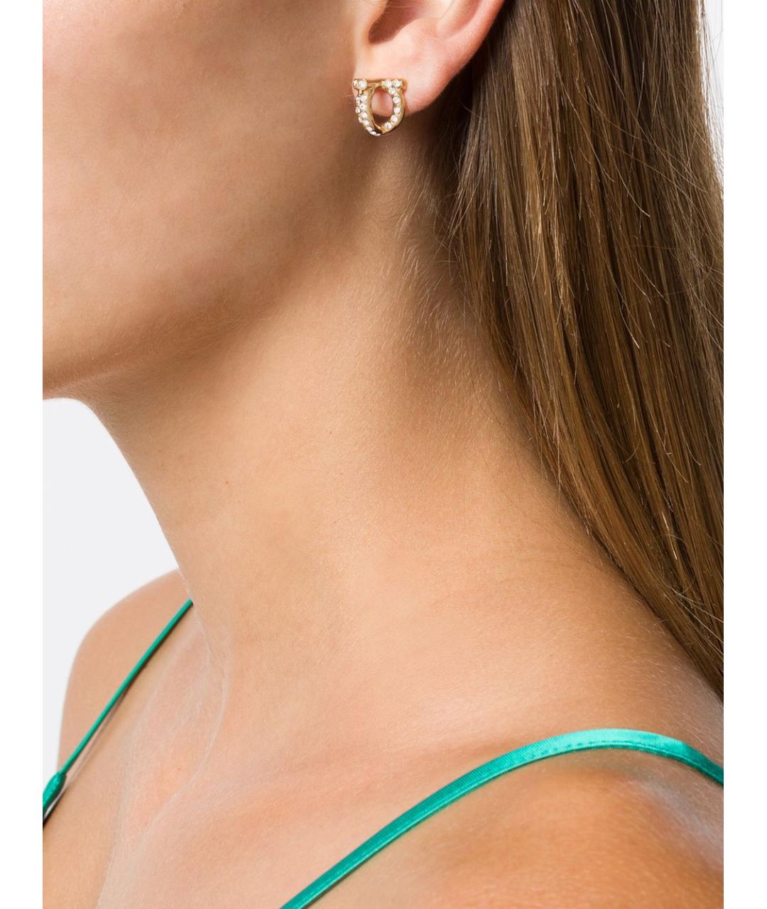 FERRAGAMO Золотые серьги, фото 2