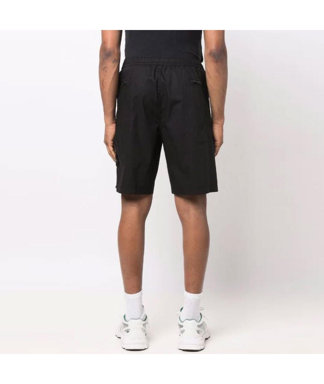 STONE ISLAND Черные шорты, фото 3