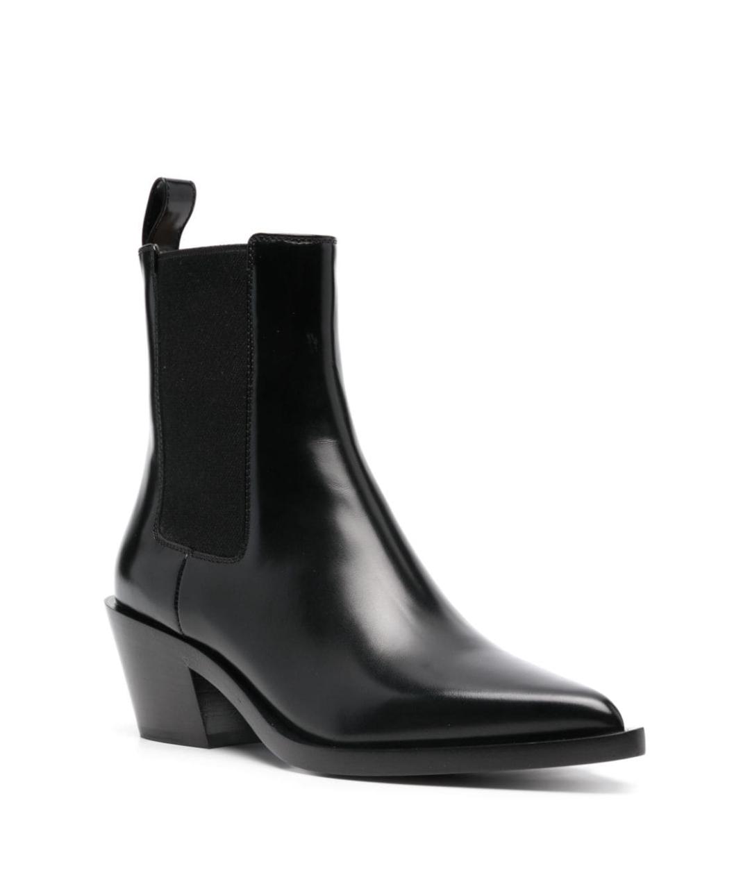 GIANVITO ROSSI Черные кожаные ботинки, фото 3