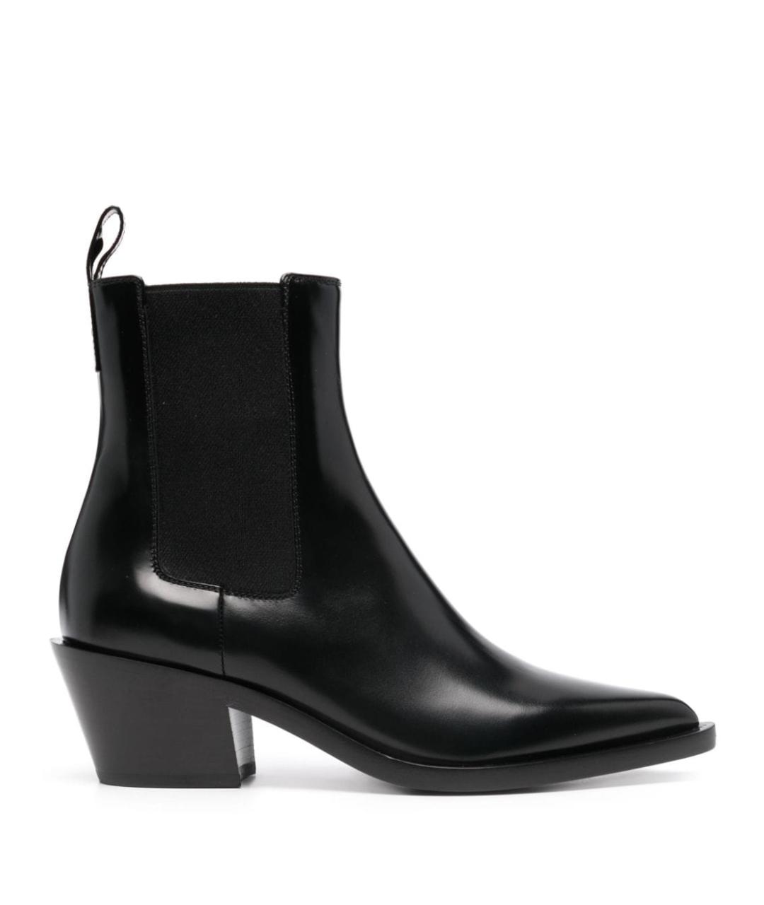 GIANVITO ROSSI Черные кожаные ботинки, фото 1