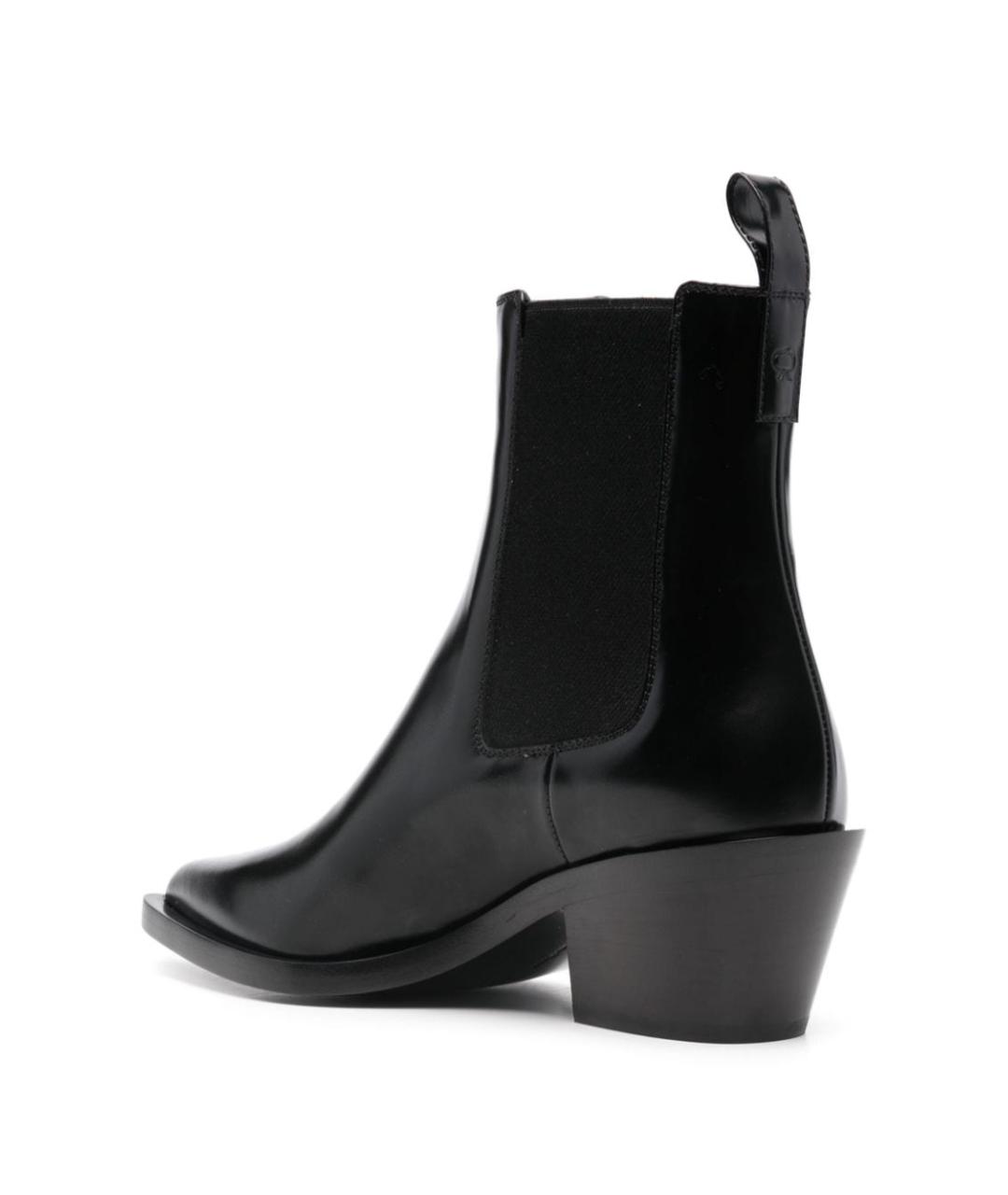 GIANVITO ROSSI Черные кожаные ботинки, фото 4