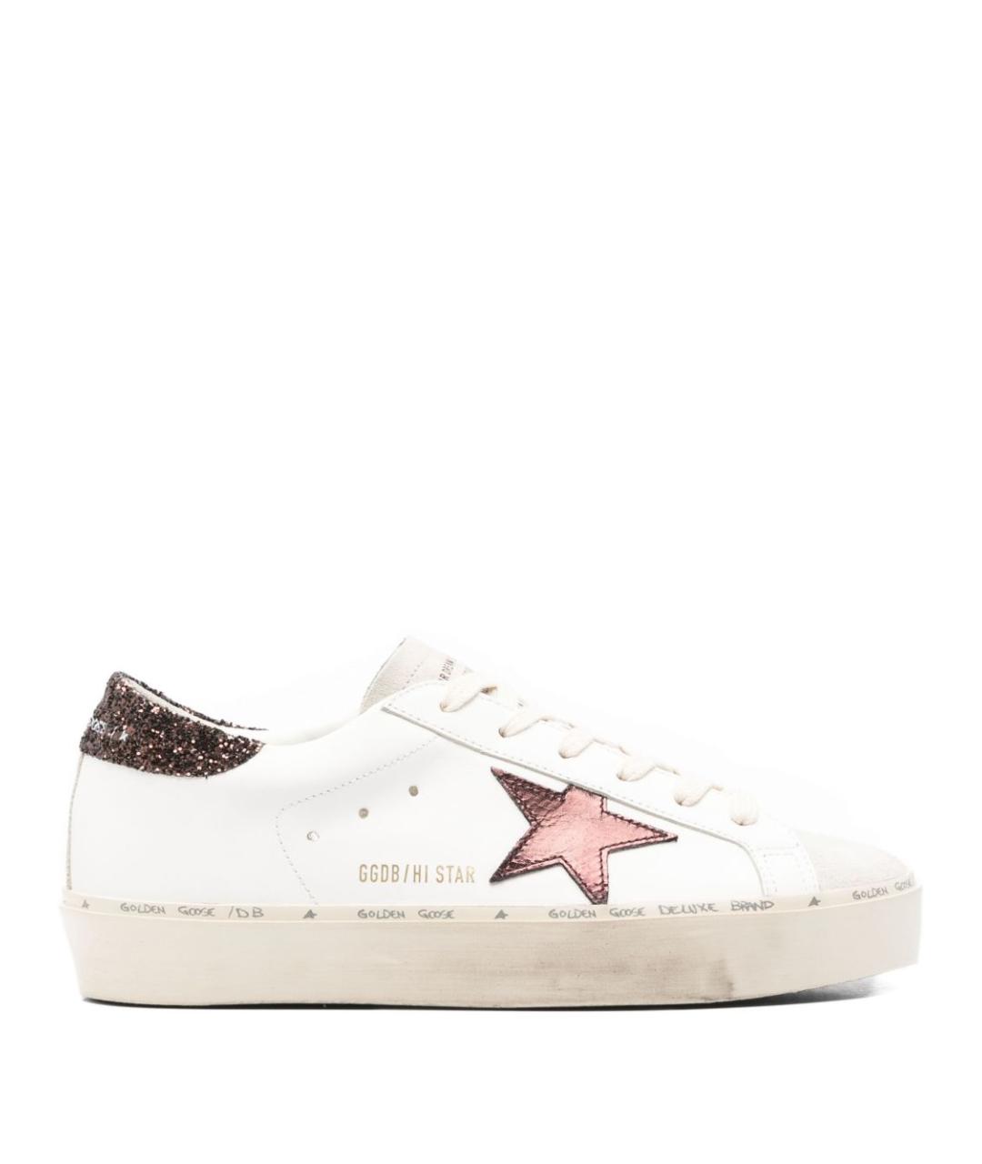 GOLDEN GOOSE DELUXE BRAND Белые кожаные кеды, фото 1