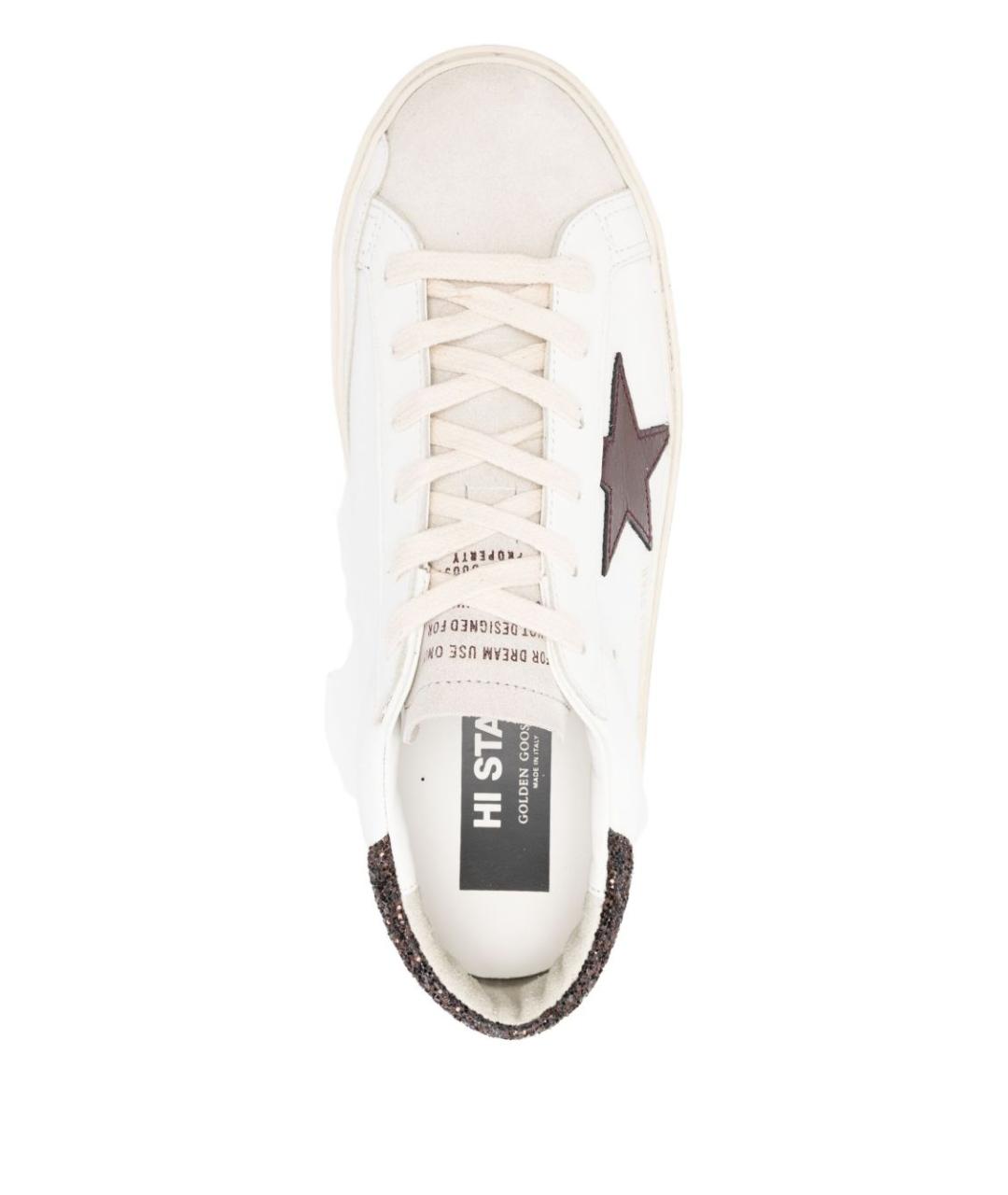 GOLDEN GOOSE DELUXE BRAND Белые кожаные кеды, фото 3