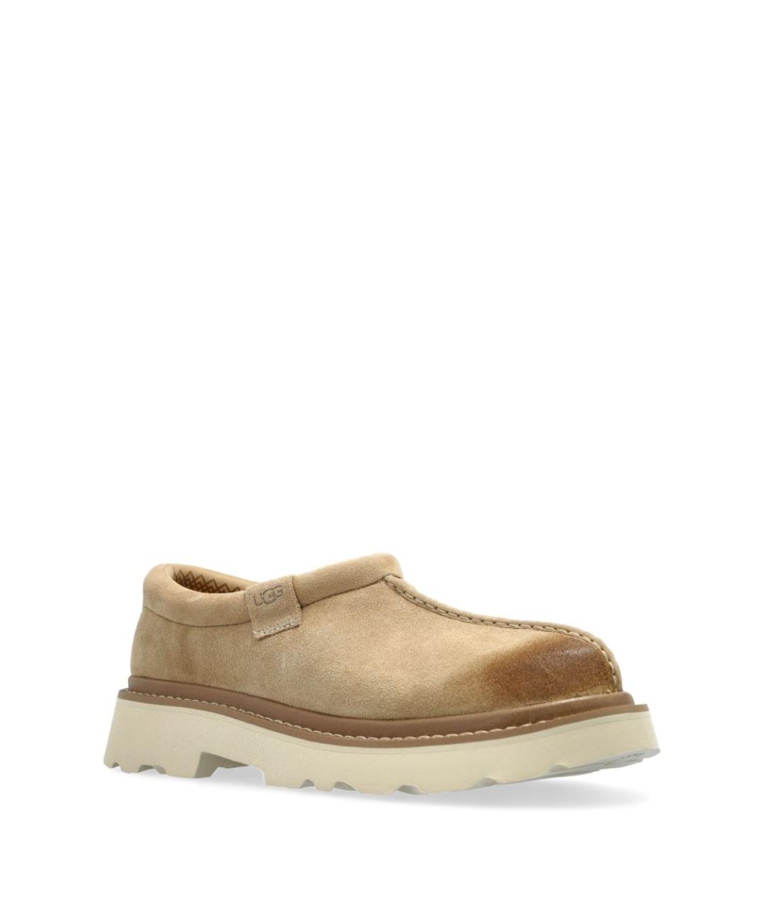 UGG AUSTRALIA Бежевые замшевые низкие ботинки, фото 4