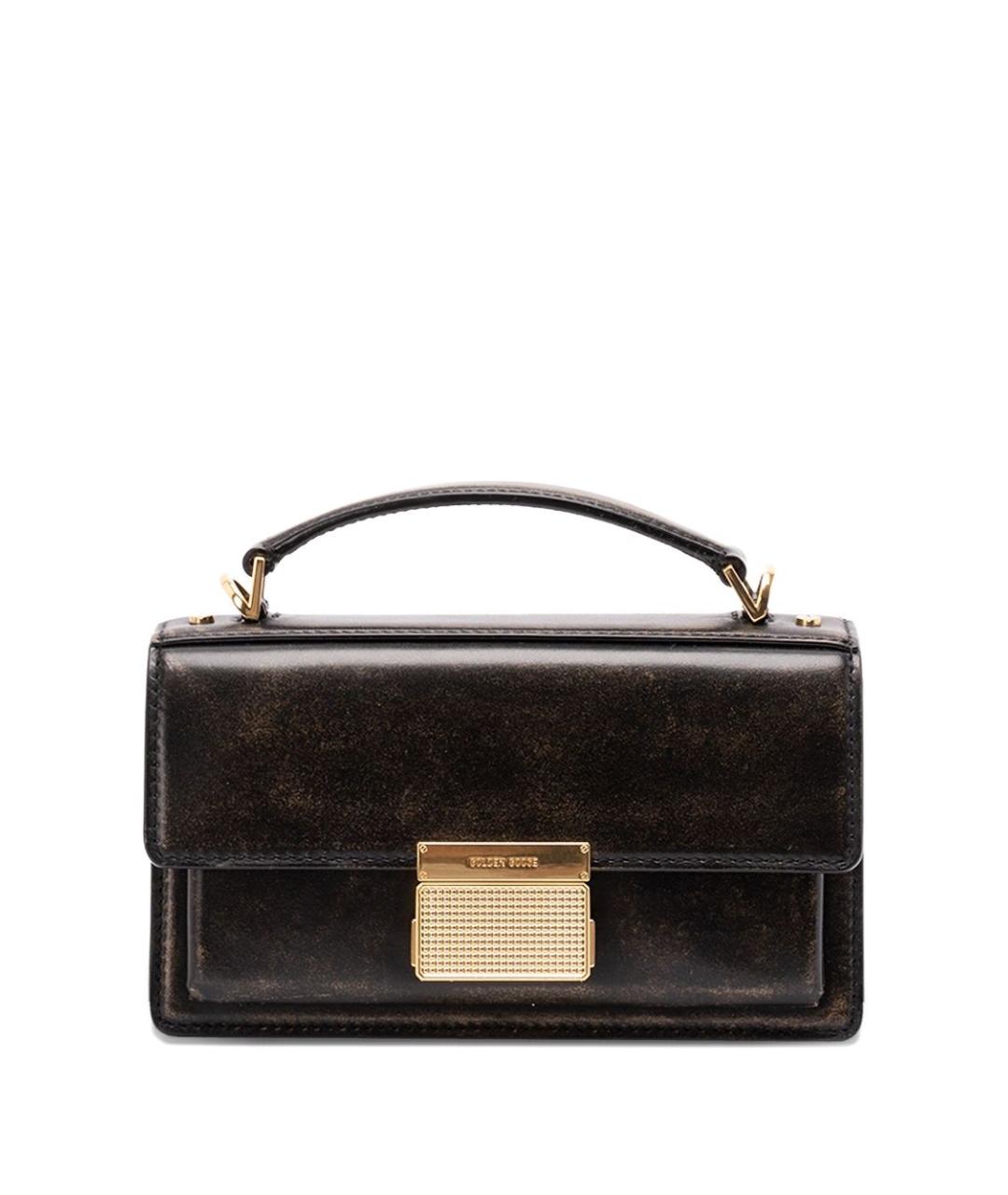 GOLDEN GOOSE DELUXE BRAND Черная кожаная сумка через плечо, фото 1