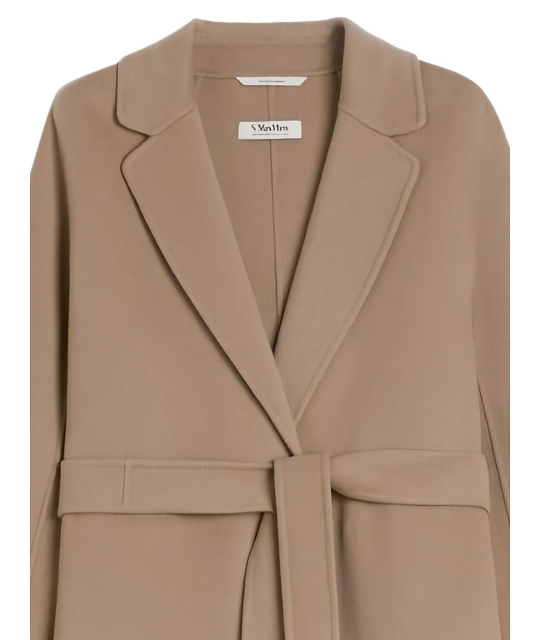 'S MAX MARA Бежевое пальто, фото 5
