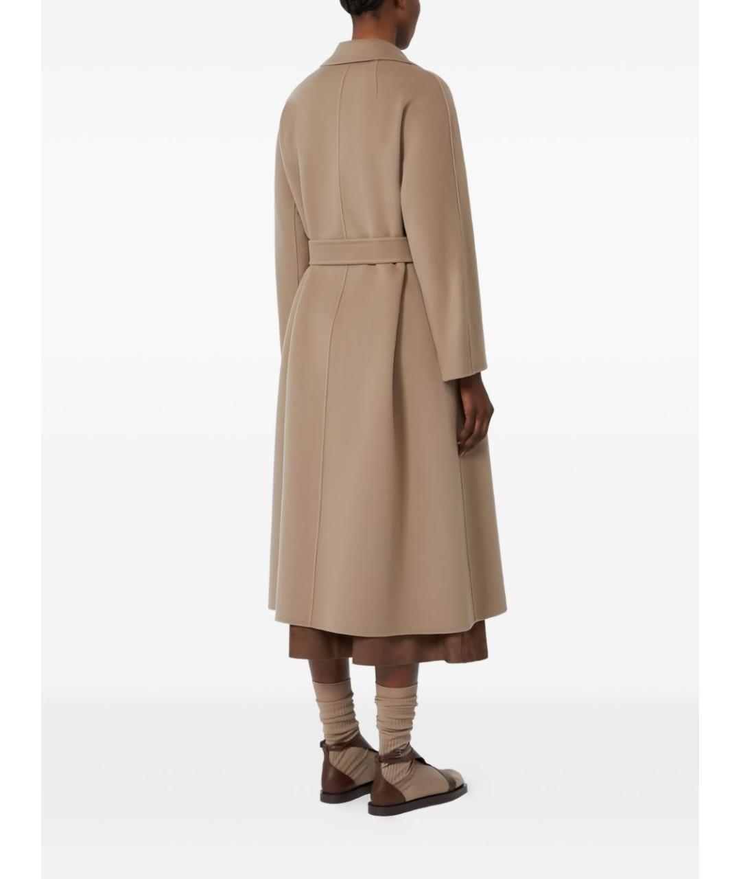 'S MAX MARA Бежевое пальто, фото 4