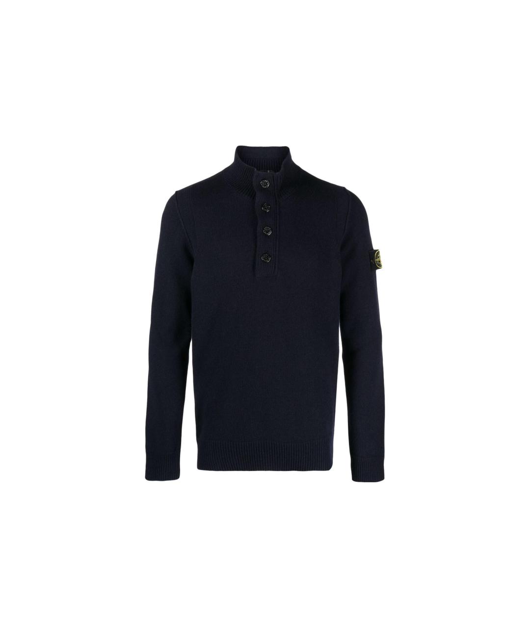 STONE ISLAND Темно-синий джемпер / свитер, фото 1