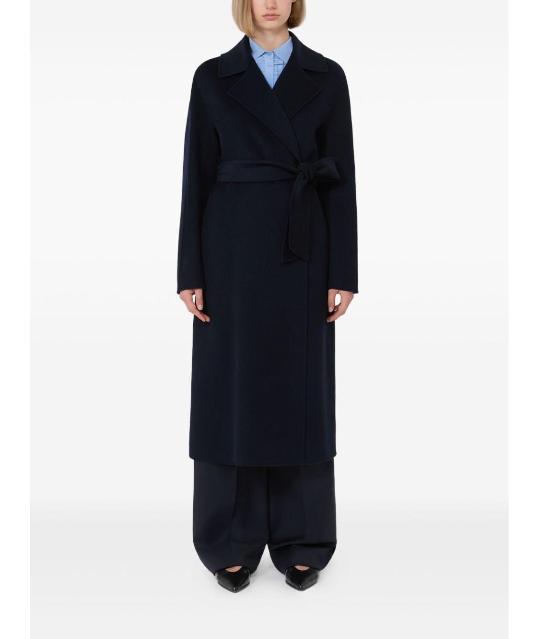 MAX MARA Темно-синее пальто, фото 3