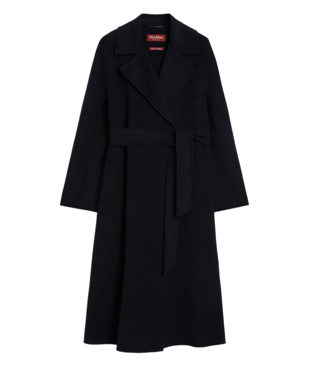 MAX MARA Темно-синее пальто, фото 1