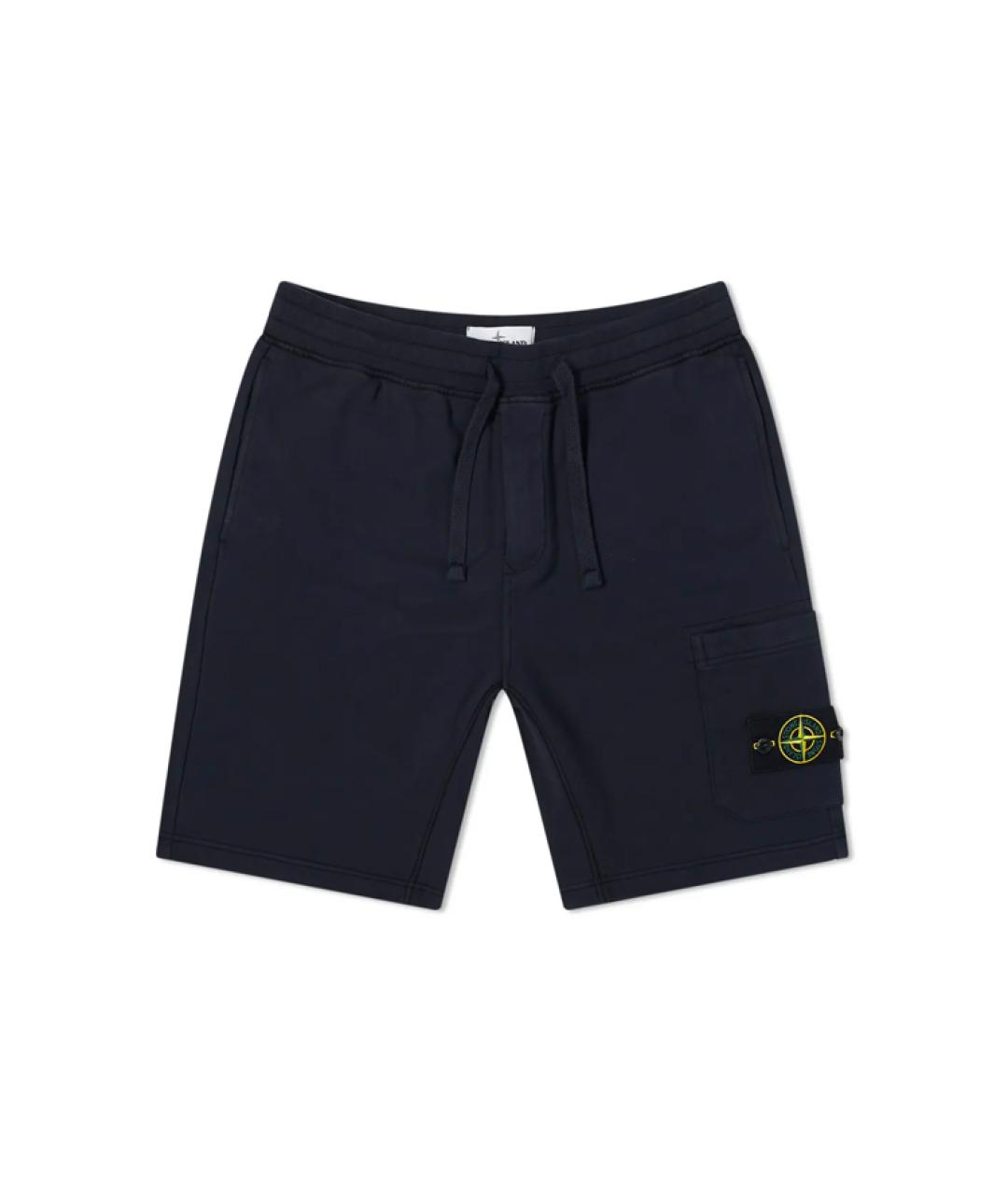STONE ISLAND Темно-синие шорты, фото 1