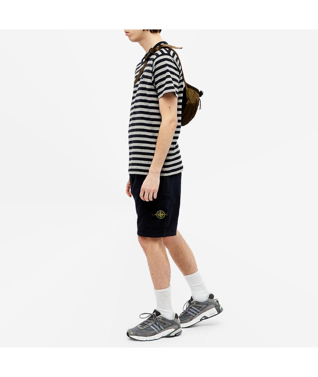 STONE ISLAND Темно-синие шорты, фото 2