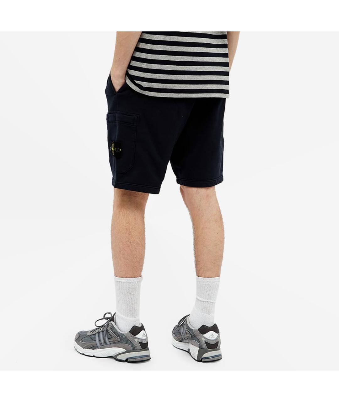 STONE ISLAND Темно-синие шорты, фото 4