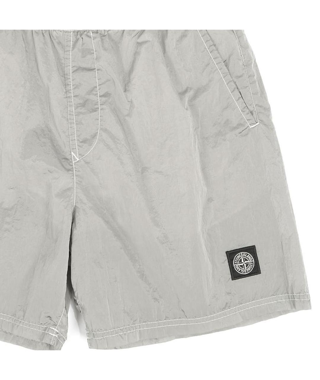 STONE ISLAND Серые шорты, фото 5