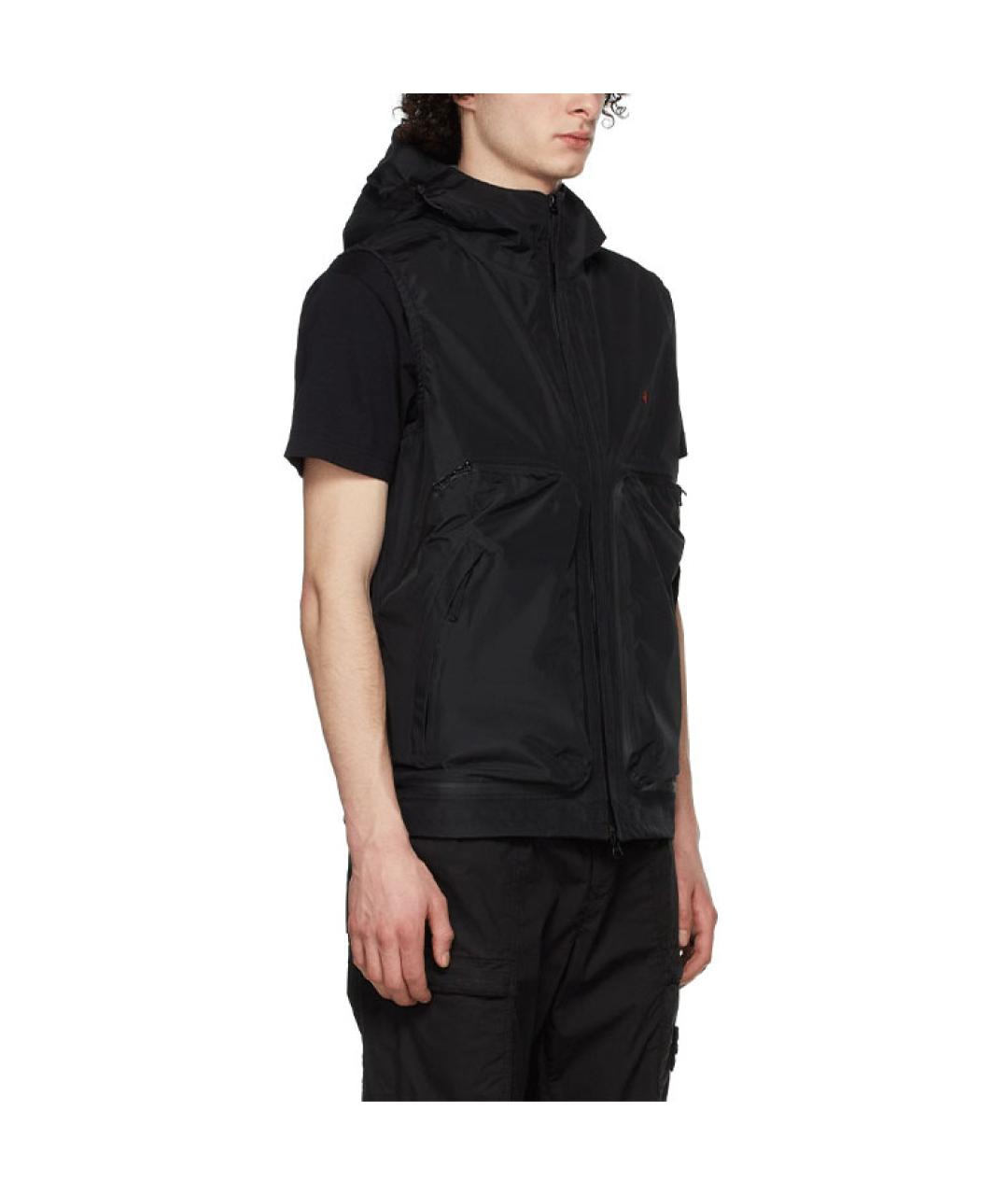 STONE ISLAND Черный жилет, фото 6