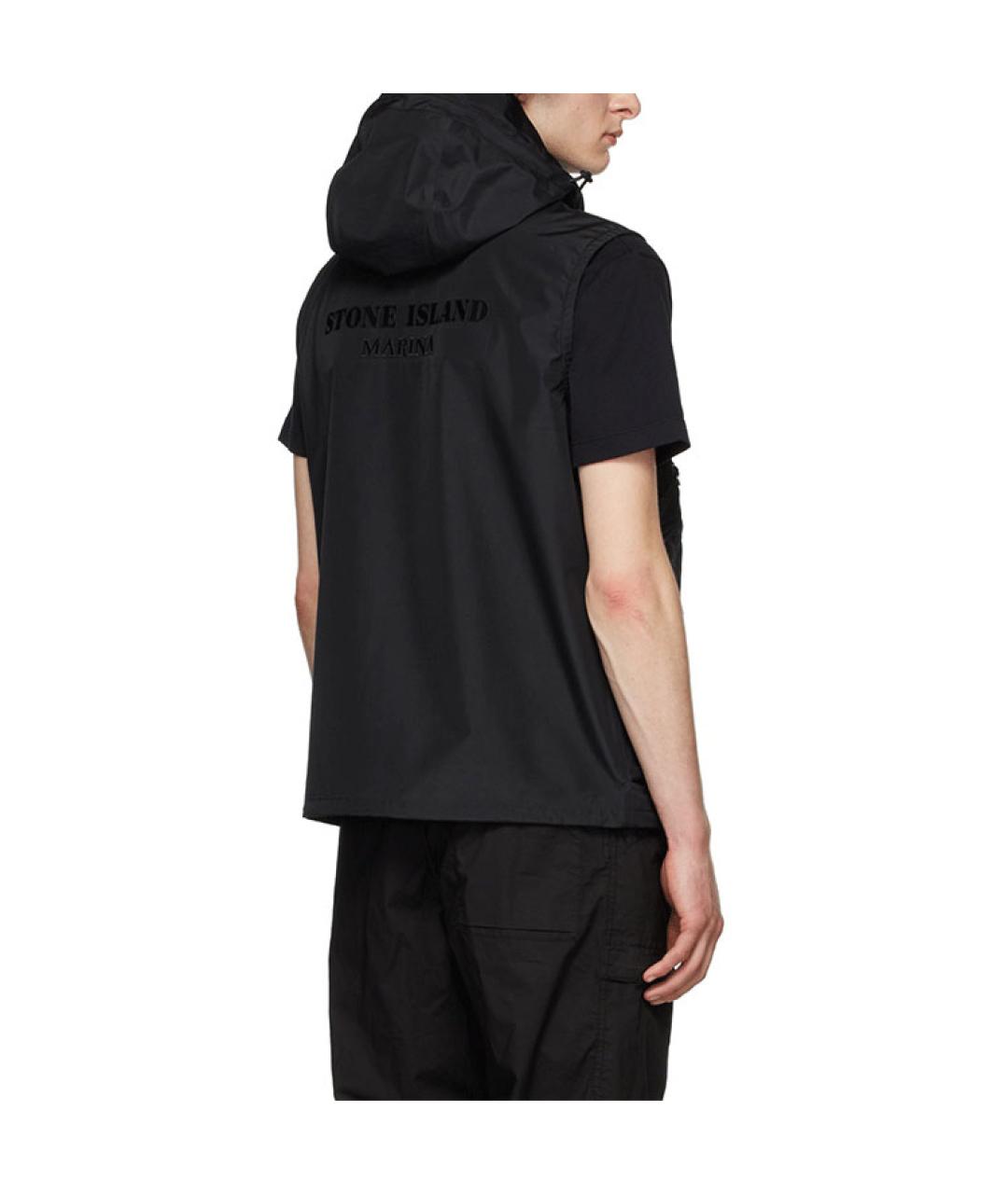 STONE ISLAND Черный жилет, фото 5