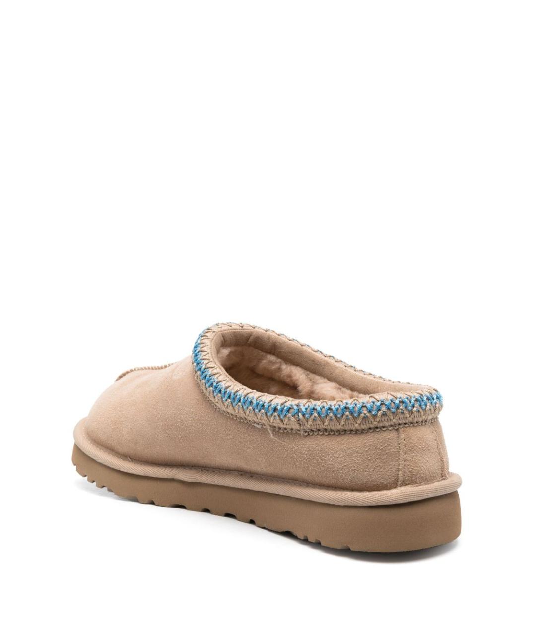 UGG AUSTRALIA Бежевые замшевые шлепанцы, фото 4