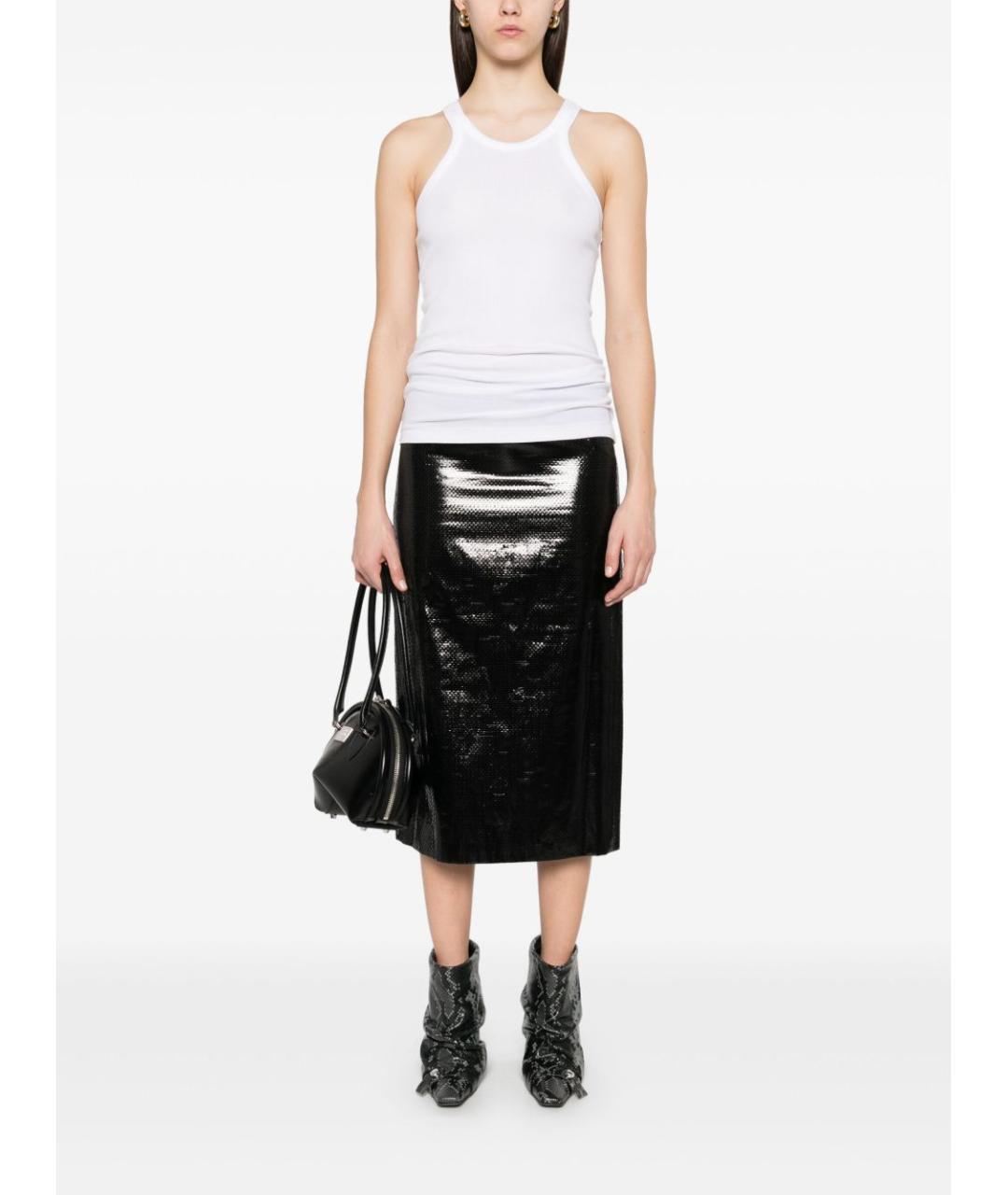SPORTMAX Белая хлопковая майка, фото 4