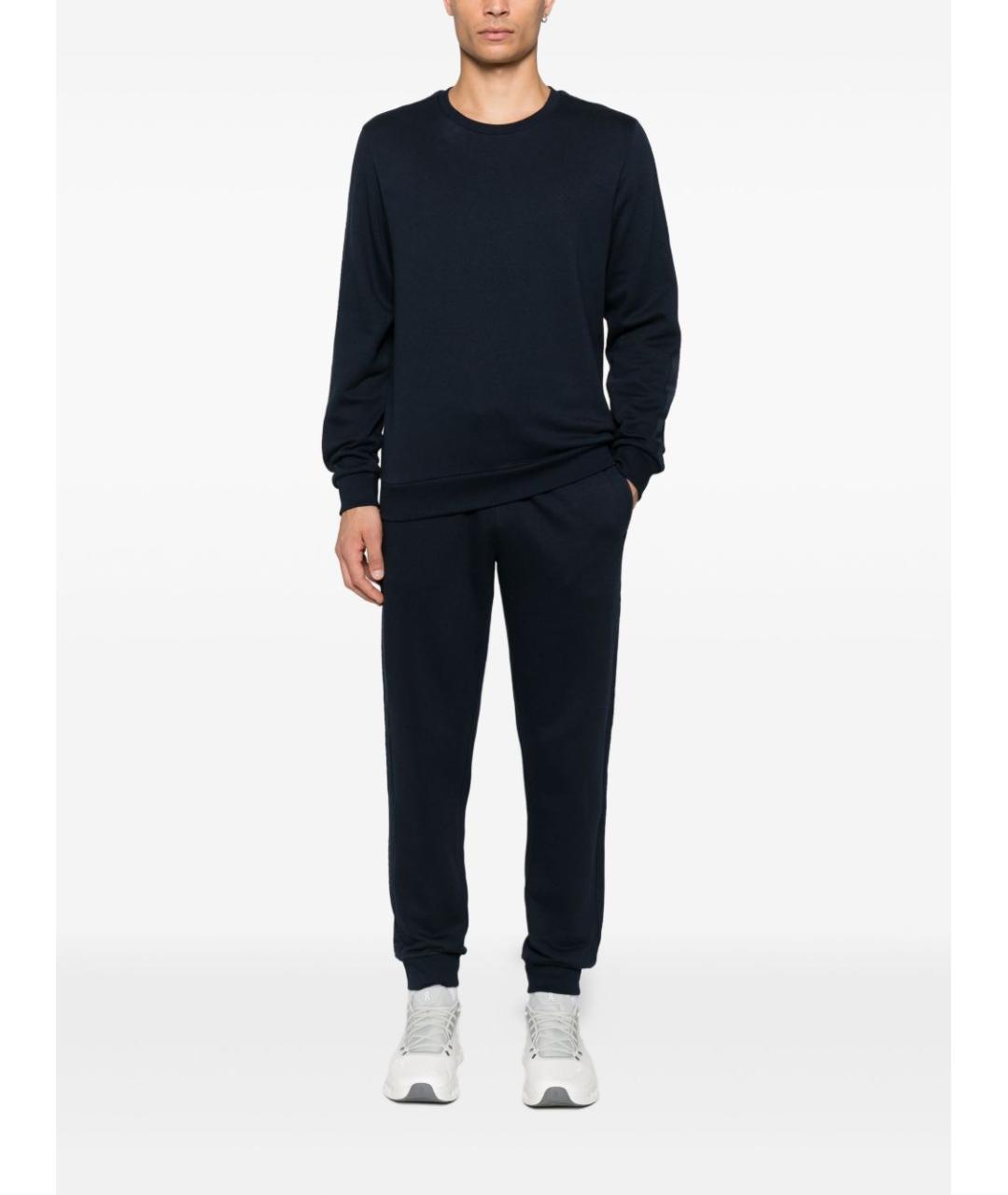 EMPORIO ARMANI Синий хлопковый джемпер / свитер, фото 2