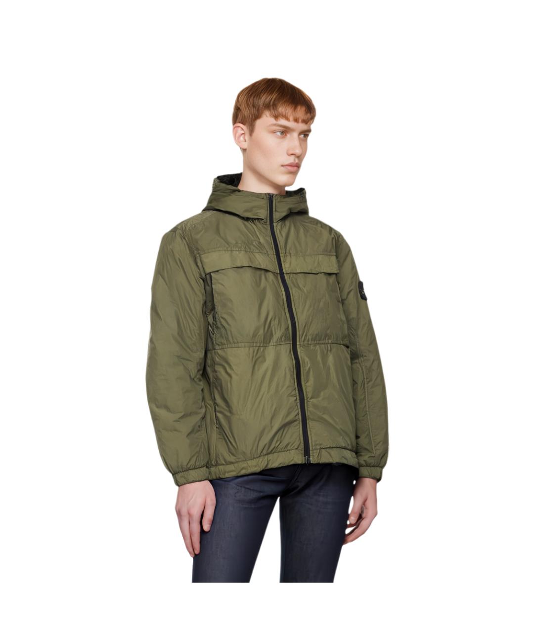 STONE ISLAND Зеленая куртка, фото 3