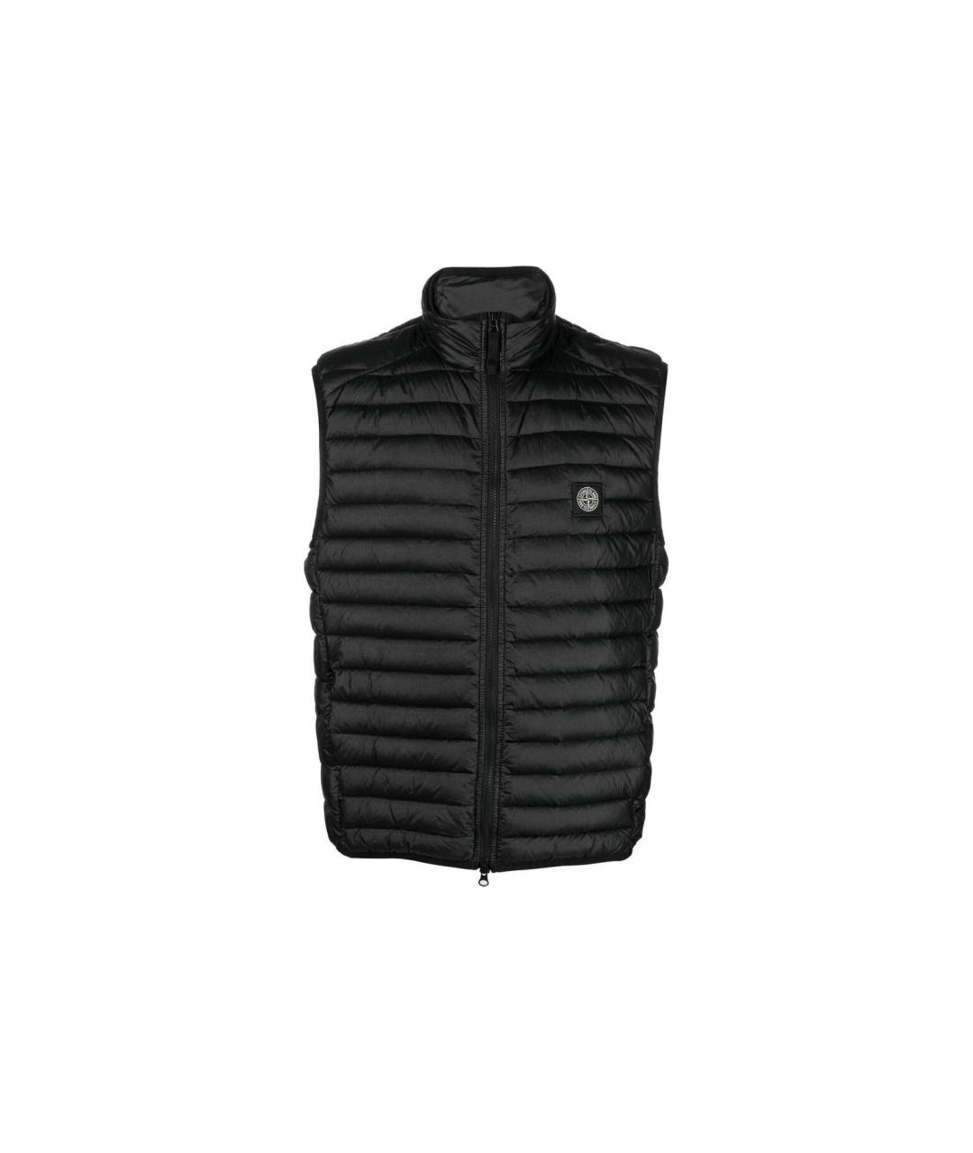 STONE ISLAND Черный полиамидовый жилет, фото 1