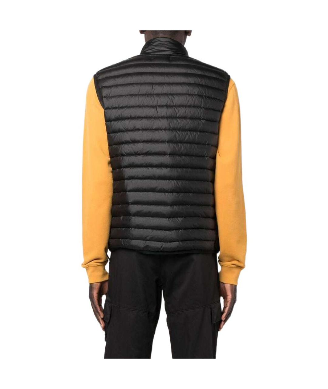 STONE ISLAND Черный полиамидовый жилет, фото 3