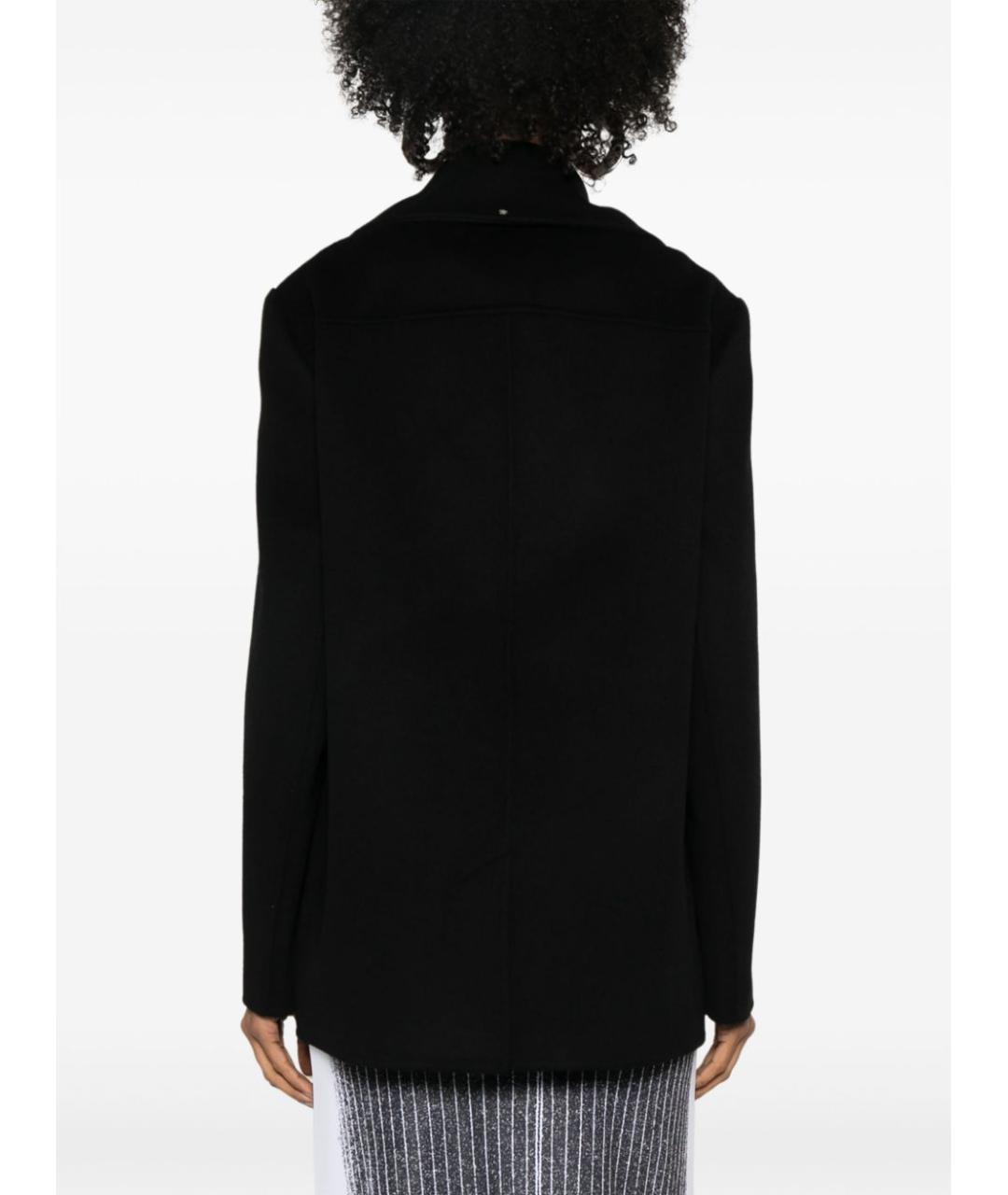 SPORTMAX Черное пальто, фото 3