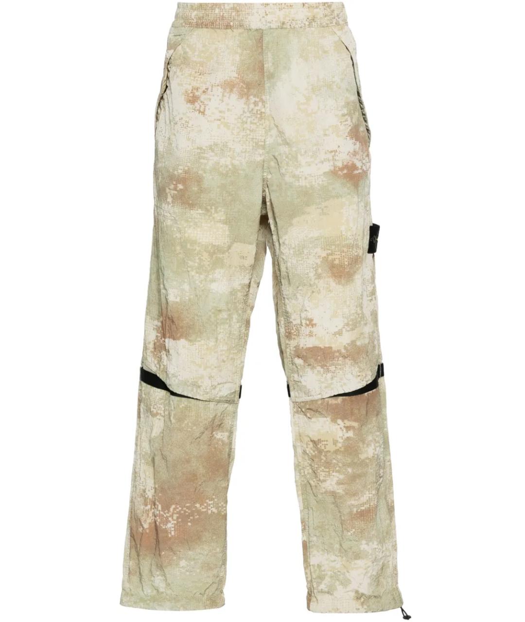 STONE ISLAND Мульти полиамидовые повседневные брюки, фото 1