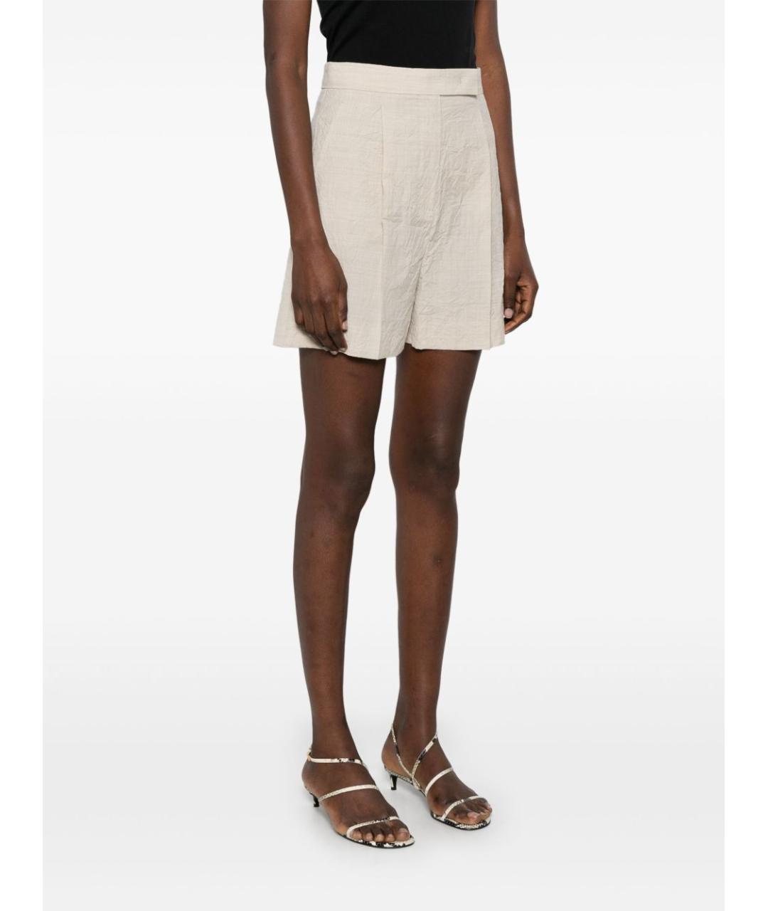 MAX MARA Бежевые шорты, фото 5