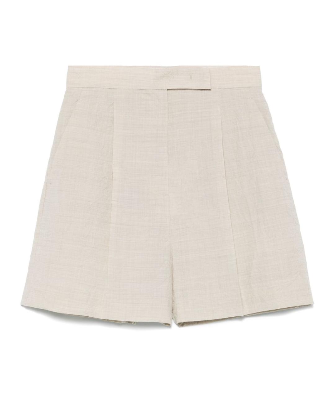 MAX MARA Бежевые шорты, фото 1